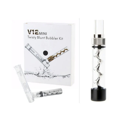 [Temp-HAM-004847] V12 MINI TWISTY BLUNT BUBBLER KIT ASSORTED COLORS