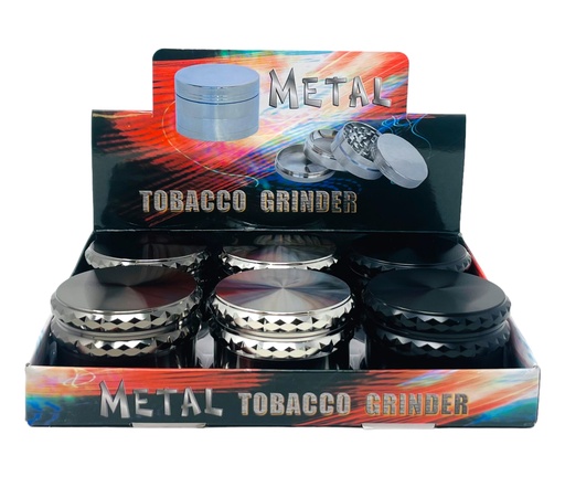 [TOBA-08135] TOBACCO GRINDER 4 PARTS #MD138 BOX OF 6