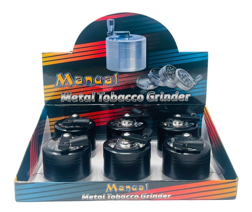 [TOBA-08153] TOBACCO GRINDER 4 PARTS #MD057SY-4 BOX OF 6