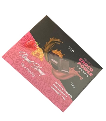 [VIP -26957] VIP ROYAL HONEY DRAGON CHOCO POWER STRAWBERRY 10G BOX OF 12