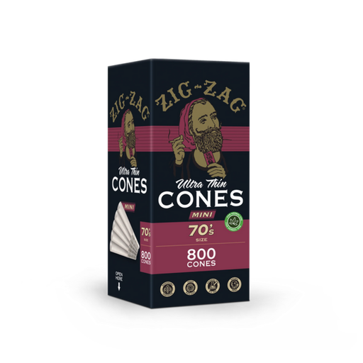 [ZIG -14859] ZIG ZAG MINI 70'S ULTRA THIN CONES 800CT