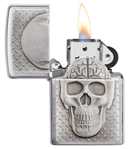[ZIPP-26396] ZIPPO LIGHTER SKULL W/BRAIN SURPRISE 29818