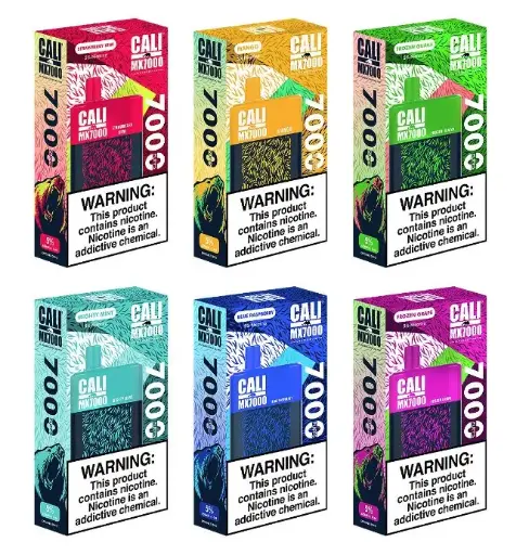 CALI MX7000 5% DISPOSABLE 7000 PUFFS BOX OF 6