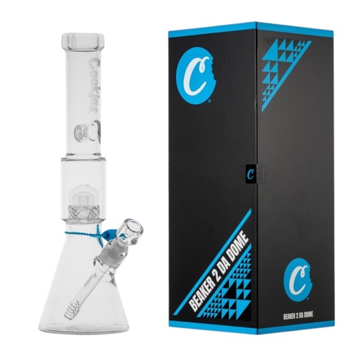 [TEMP-NEW-0000218] COOKIES BEAKER 2 DA DOME 17" GLASS WATER PIPE