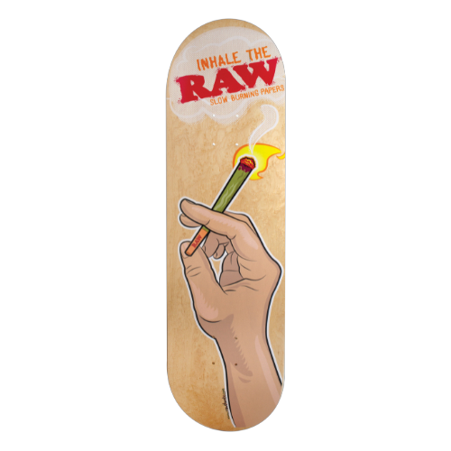 [TEMP-NEW-0000439] RAW SKATE BOARD DECK HAND CLASSIC
